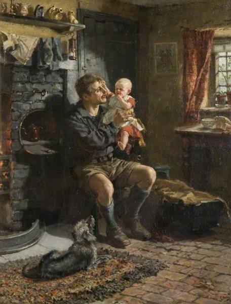 Geordie Haa'd the Bairn, 1890 - Ralph Hedley