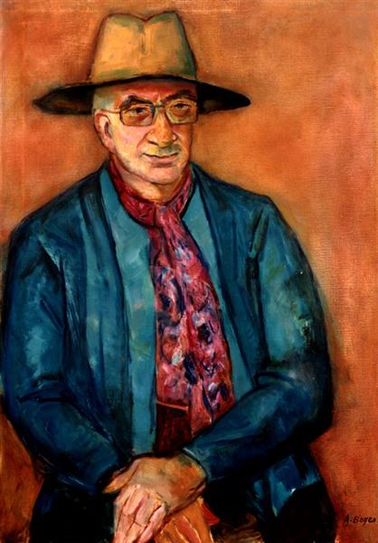 Portrait of the Poet Abraham Sutzkever, 1988 - Alexander Bogen