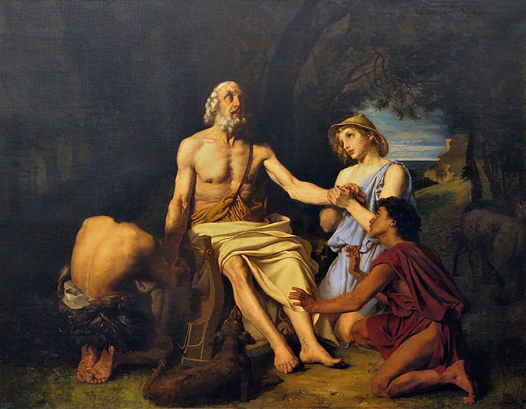 Homère Dans L'île De Scyros, 1864 - Alexandre-Louis Leloir