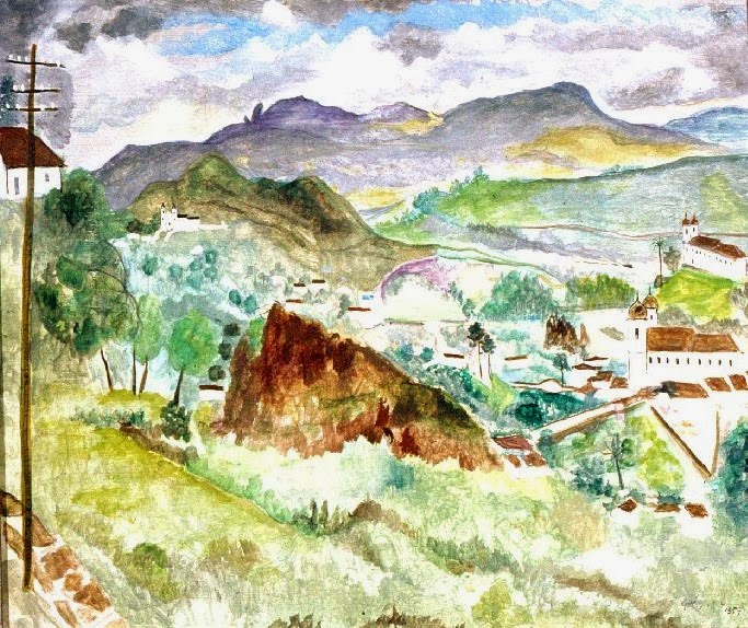 Paisagem Ouro Preto, 1959 - Alberto da Veiga Guignard