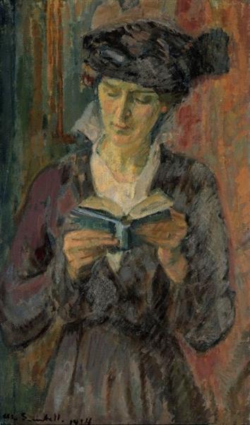 Portrait of Anni Lagerborg, 1914 - Magnus Enckell