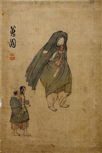 Woman with a Jangot - 申润福