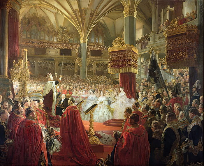 The Coronation of King William I in Königsberg in 1861, 1861 - c.1865 - Adolph von Menzel