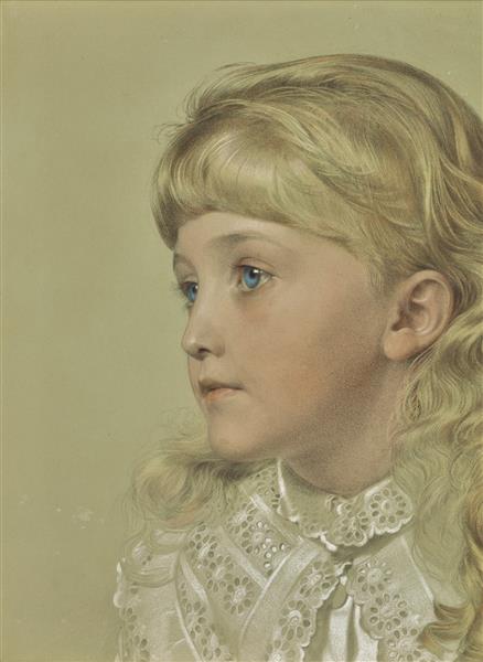 Portrait of May Gillian - Frederick Sandys