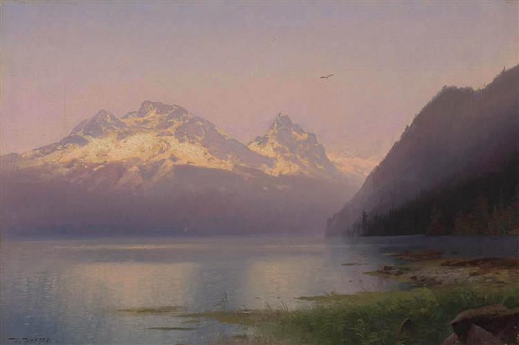 Sunset - Hermann Ottomar Herzog