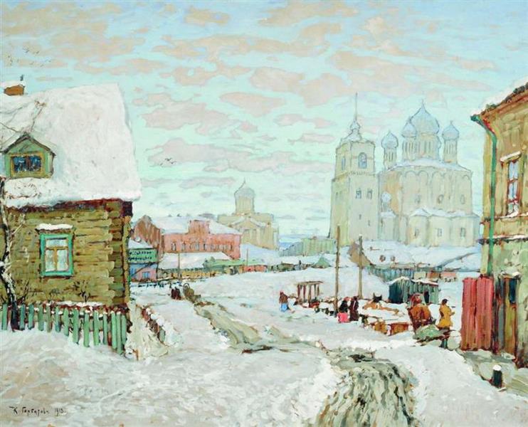 Old Pscov, 1913 - Konstantin Ivanovich Gorbatov