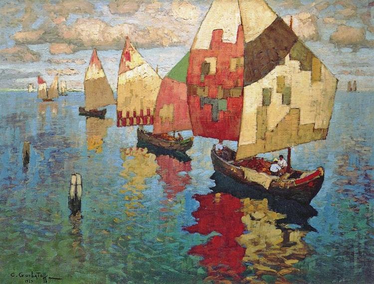 Sailboats, 1929 - Constantin Gorbatov