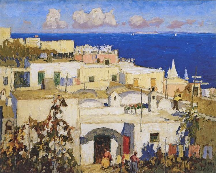 The Blue Sea, Capri, 1925 - Константин Иванович Горбатов