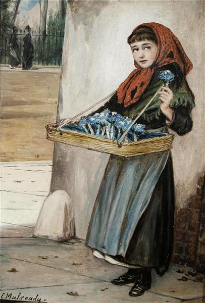The flower seller - Augustus Edwin Mulready