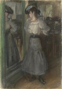 Girl in Front of a Mirror - Isaac Israels