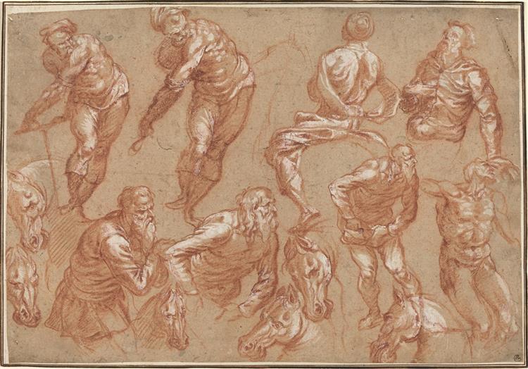 Figure Studies, c.1575 - Bartholomeus Spranger
