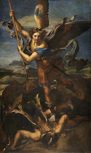 Saint Michael Vanquishing Satan, 1518 - Джуліо Романо