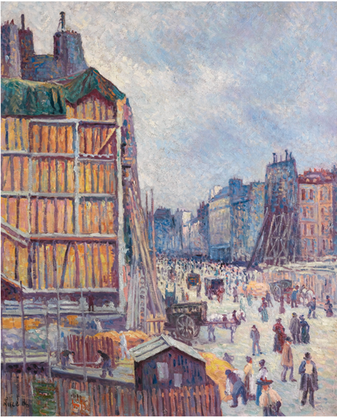 La Rue Réaumur, 1896 - Maximilien Luce