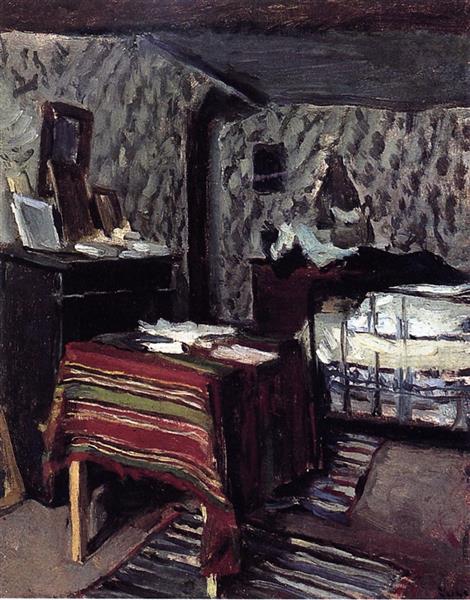 The Artist's Room, Rue Lavin, 1878 - Maximilien Luce
