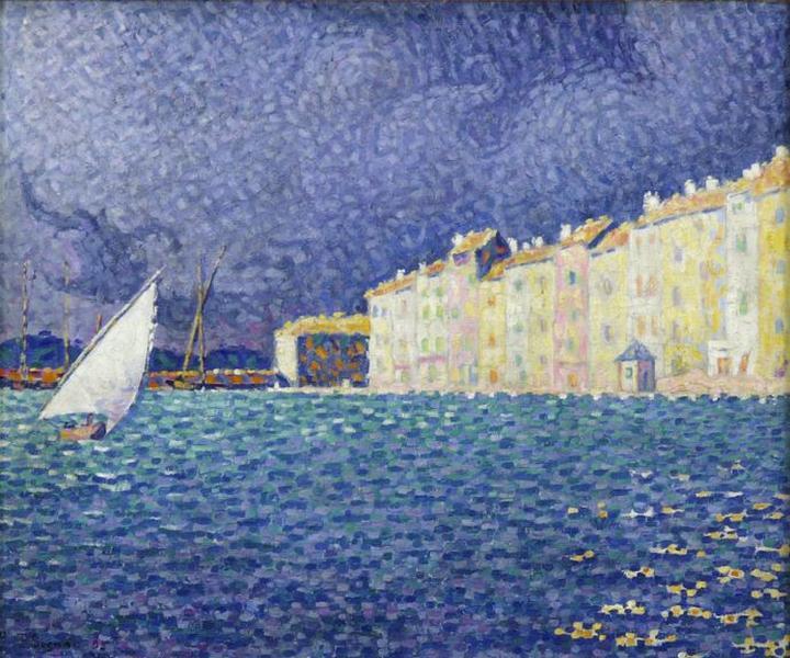 Saint Tropez, the storm, 1895 - 保罗·希涅克