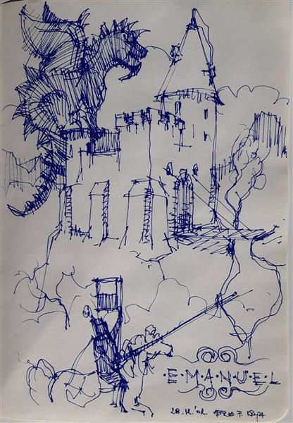 The sketchbook page, 2002 - Alfred Freddy Krupa
