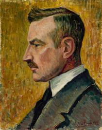 Portrait of the Artist Magnus Enckell - Альфред Вильям Финч