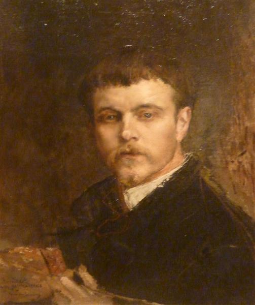 Self-portrait, c.1880 - Жуль Бастьєн-Лепаж