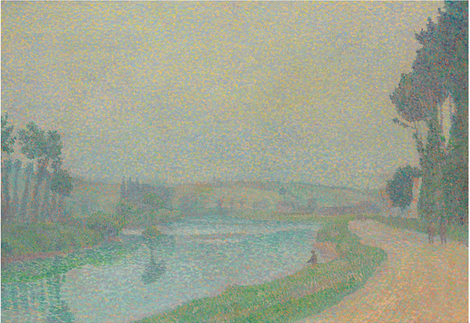Bord De L'oise À L'aube, Pontoise, 1888 - Louis Hayet