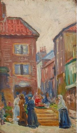 Market Day in Pontoise, 1913 - Louis Hayet