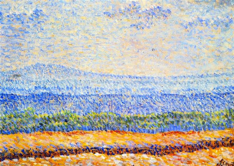 Landscape of Vexin, 1888 - Louis Hayet