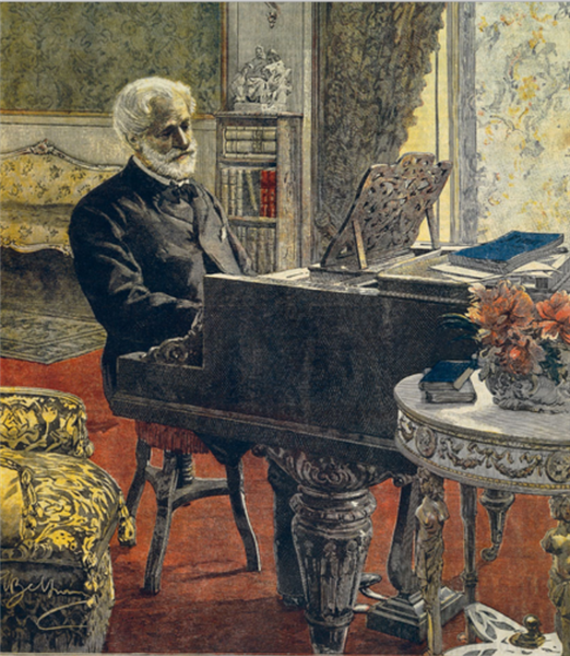 Verdi at Santa'agata on His 86th Birthday, October 1899, 1899 - Achille Beltrame