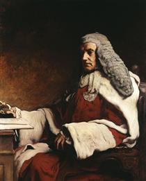 Sir John Walter Huddleston, an English judge - Frank Holl