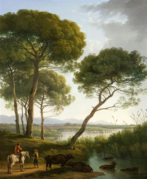 Italian landscape, 1819 - Хендрик Вогд