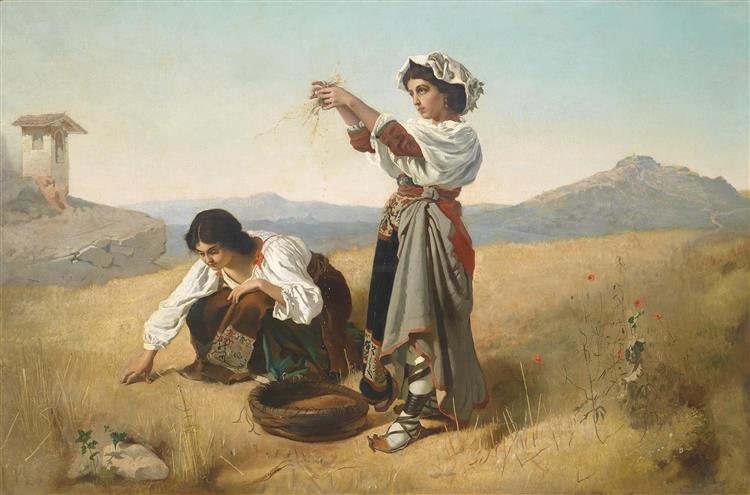 After harvest, c.1857 - c.1876 - Anton Romako