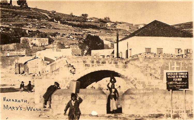 Mary's Well, Nazareth, c.1920 - Карима Аббуд