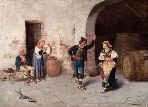 Ciociara ''Saltarello'' dance, 1878 - Pasquale Celommi