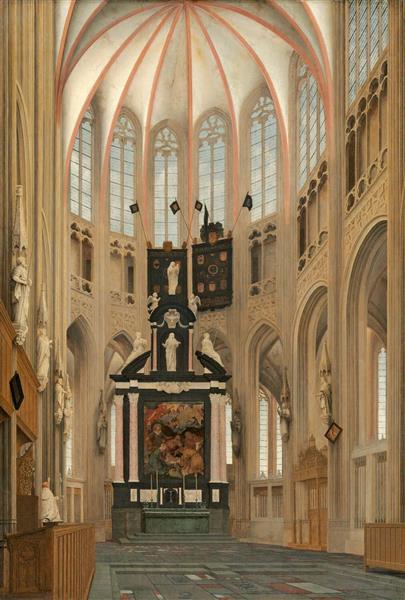 Cathedral of Saint John at 's-Hertogenbosch, 1646 - Пітер Санредам