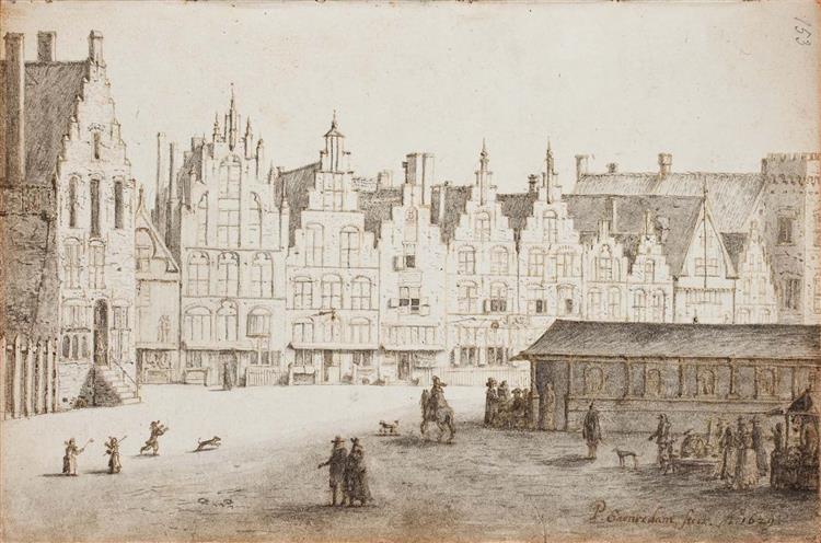 View of the Grote Markt in Haarlem, 1629 - Pieter Saenredam