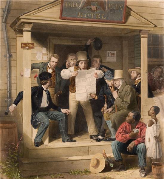 Mexican News, 1851 - Richard Caton Woodville