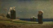 Nuns by the sea - Vincenzo Cabianca