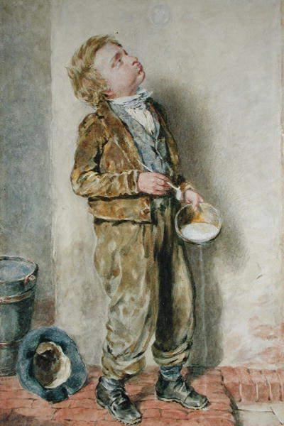 Blowing bubbles, 1835 - 1840 - Уильям Генри Хант