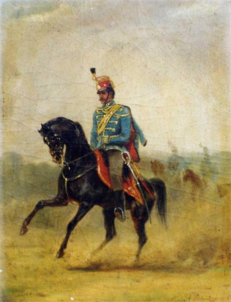 Hungarian Hussar, 1857 - August von Pettenkofen