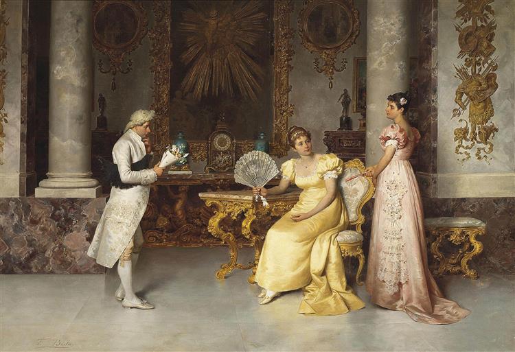 Francesco Beda The Chess Game painting