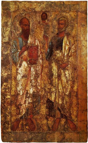 St. Peter and St. Paul from Saint Sophia Cathedral in Novgorod, c.950 - c.1050 - Orthodox Icons