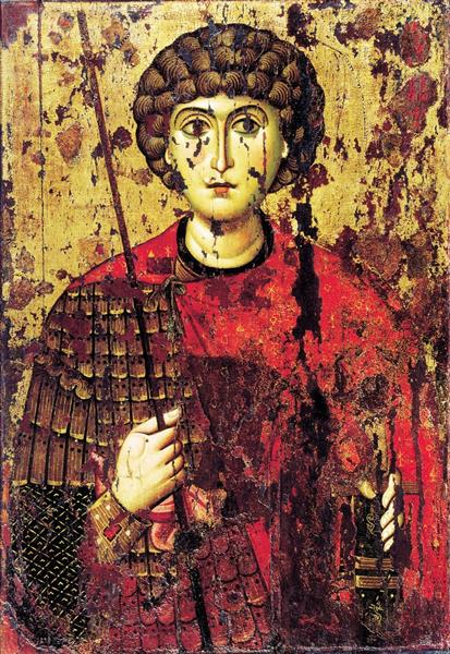 Saint George (front side), c.875 - c.1125 - Orthodox Icons