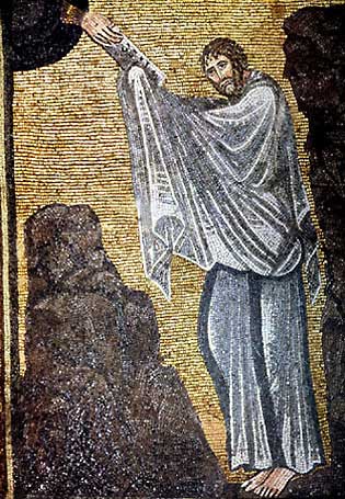 Moses with the Ten Commandments, c.500 - c.600 - Православные Иконы