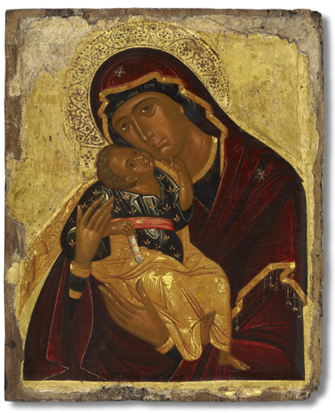 Mother of God Glykophilousa, c.1450 - Orthodox Icons