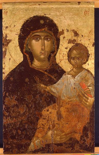 Saint Mary with Christ, c.1300 - Orthodox Icons