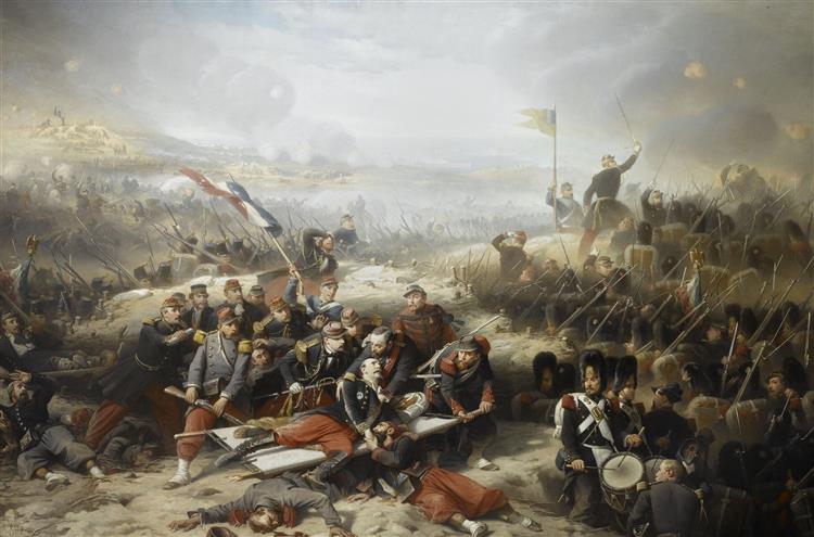 Assaut Français Sur La Courtine De Malakoff Le 8 Septembre 1855, c.1858 - c.1859 - Adolphe Yvon