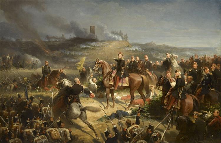 Decisive Moment of the Battle of Solferino, 1861 - Adolphe Yvon