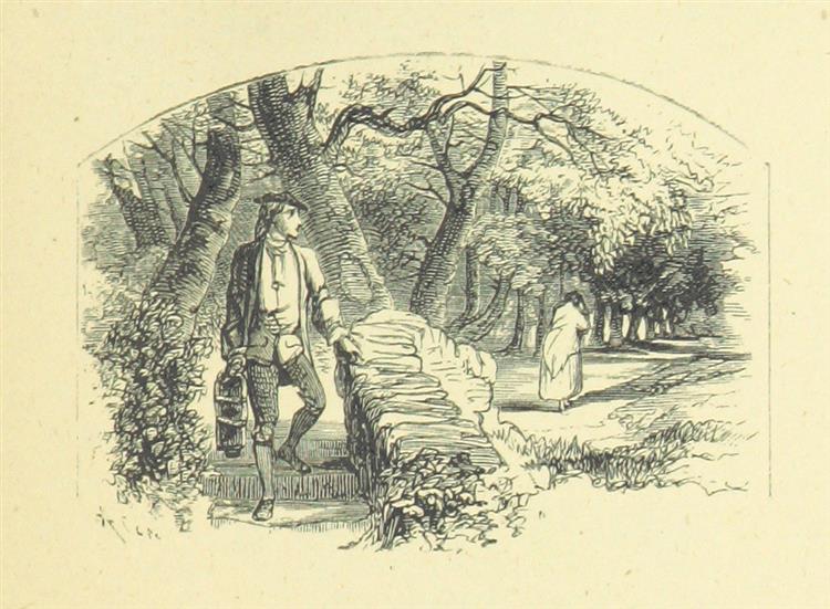 "Broadstone Hall, and other poems ... With illustrations by A. Concanen", 1875 - Alfred Concanen