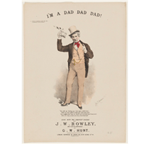 Cover design for ''I'm a Dad Dad Dad!'', Song - Alfred Concanen