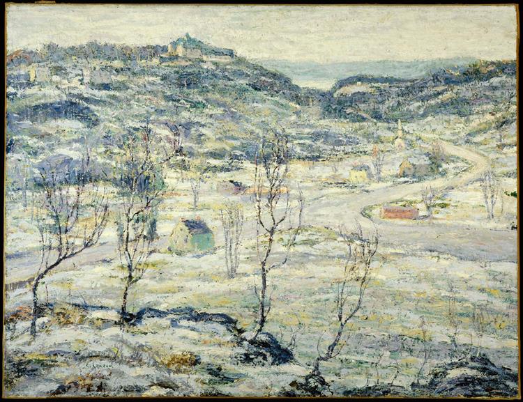 Harlem Valley, Winter, 1921 - Ernest Lawson