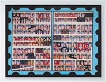 American People #19: US Postage Stamp Commemorating the Advent of Black Power - Faith Ringgold