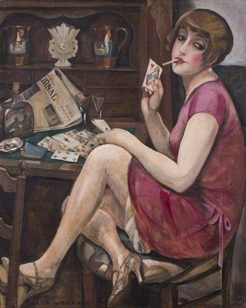 Solitaire/Queen of Hearts (Lili), 1928 - Gerda Wegener